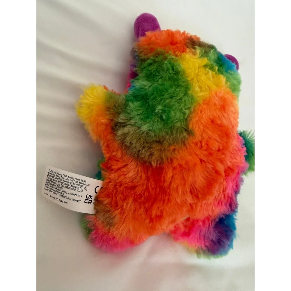 Zuru Fuggler Funny Ugly Monster Rainbow Tie Dye Plush Toy with Teeth Horns